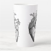 Anatomisches Vintages Herz-Kreislauf-Café - Wine B Milchtasse (Vorderseite)