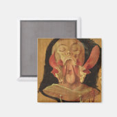 Anatomisches zeichn des Kopfes Magnet (Vorderseite/Rückseite)