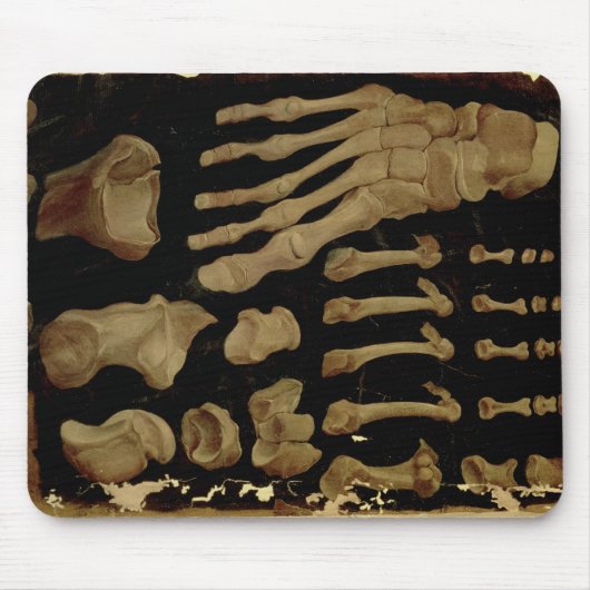 Anatomisches Zeichnen der Knochen des Fußes Mousepad (Vorne)