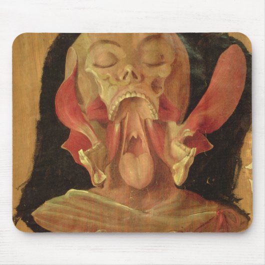 Anatomisches Zeichnen des Kopfes Mousepad (Vorne)