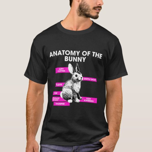 Anatomy Bunny Rabbit T-Shirt (Vorderseite)