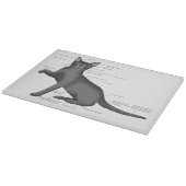 Anatomy Cat Funny Schneidebrett (Ecke)