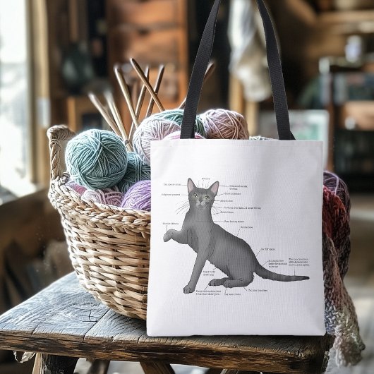 Anatomy Cat Funny Tasche