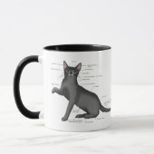 Anatomy Cat Funny Tasse (Links)
