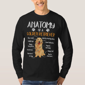 Anatomy Golden Retriever Dog Animal 1 T-Shirt