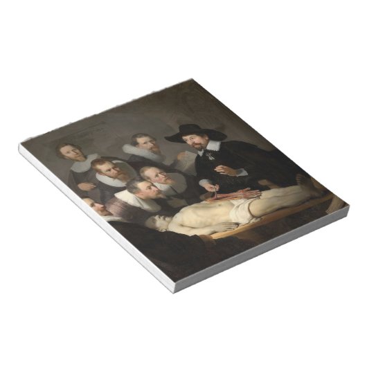Anatomy Lesson Dr. Nicolaes Tulp Rembrandt Notizblock (angewinkelt)