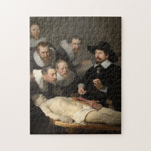 Anatomy Lesson Dr. Nicolaes Tulp Rembrandt Puzzle (Vertikal)