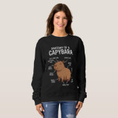 Anatomy of A Capybara Funny Capybara Lover Sweatshirt (Vorne ganz)
