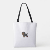 Anatomy Of A Dachshund Dog Funny Wirehaired Dachsh Tasche (Rückseite)
