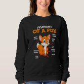 Anatomy of a fox children sweatshirt (Vorderseite)