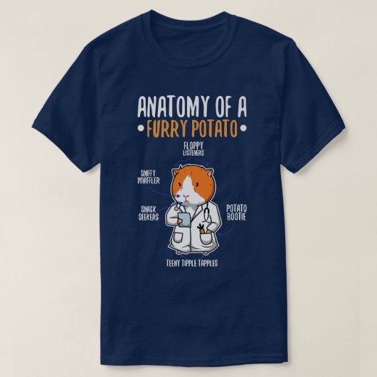 Anatomy Of A Furry Potato 8 T-Shirt (Design vorne)