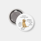 Anatomy of a Golden Retriever - Funny Dog Mom/Dad Magnet (Vorderseite/Rückseite)