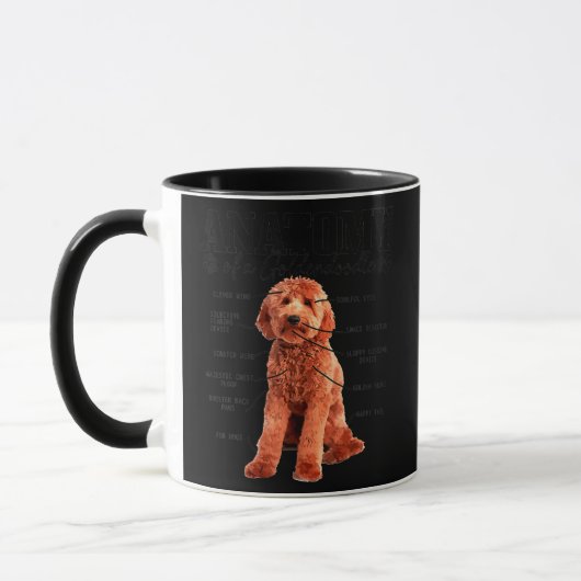 Anatomy Of A Goldendoodle Funny Cute Dog Doodle Tasse (Links)