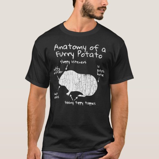 Anatomy Of A Guinea Pig Funny Owner Graphic Premiu T-Shirt (Vorderseite)