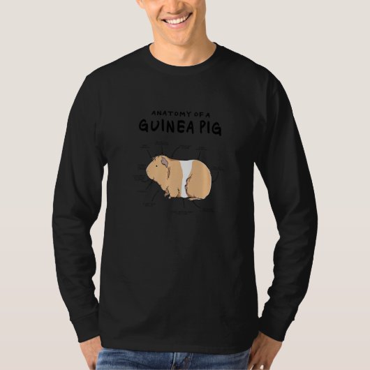 Anatomy Of A Guinea Pig Graphic Owner Pet Cavy Ani T-Shirt (Vorderseite)