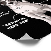 Anatomy of a Jack Russell Terrier Poster (Ecke)