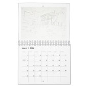 Anatomy of a Painting: Sam Houston Park 1850 Home Kalender (Mär 2026)