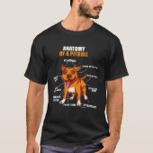 Anatomy of a Pitbull Stafford Bully Bulldog Pit Pi T-Shirt (Vorderseite)