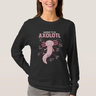 Anatomy Of An Axolotl Structure of Mexican Walking T-Shirt
