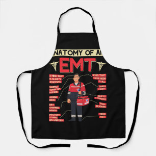 Anatomy Of An EMT Paramedic EMT EMS Health Care Em Schürze