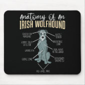 Anatomy Of An Irish Wolfhound Mousepad (Vorne)