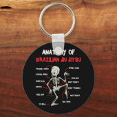 Anatomy Of Brazilian Jiu Jitsu BJJ Skeleton Schlüsselanhänger (Vorderseite)