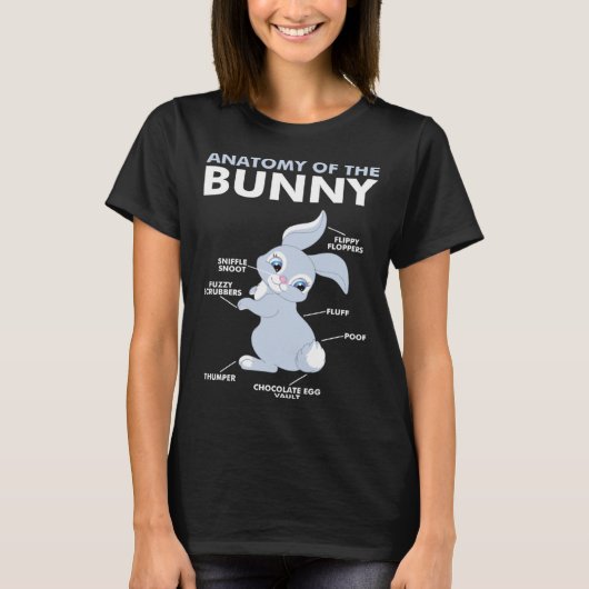 Anatomy of Bunny Rabbit T-Shirt (Vorderseite)
