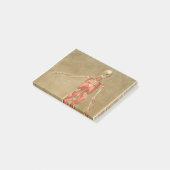 ANATOMY SKELETON BONES SKELETON MUSCLE HUMAN ANATO POST-IT KLEBEZETTEL (angewinkelt)