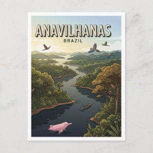 Anavilhanas-Archipel Novo Airão Brasilien Postkarte