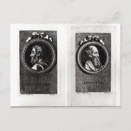 Anaxagorus und Epictetus Postkarte (Vorderseite)