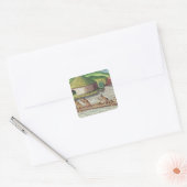 Anbauflächen für das Gemeinschaftslager Quadratischer Aufkleber (Umschlag)