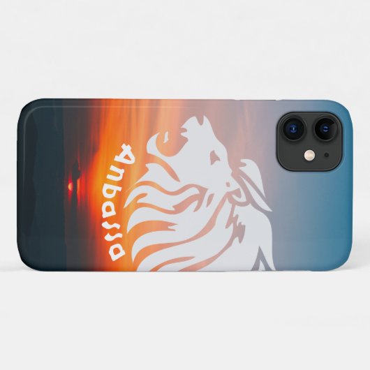 Anbessa Lion Head Ethiopia Case-Mate iPhone Hülle (Rückseite (Horizontal))