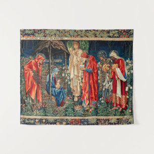 ANBETUNG DER HEILIGEN DREI KÖNIGE Morris,Burne-Jon Wandteppich