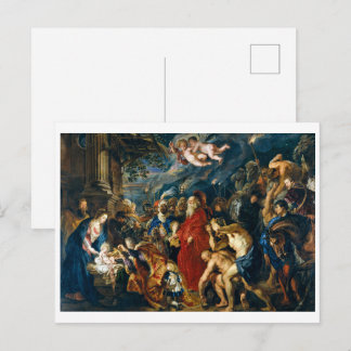 Anbetung der Heiligen Drei Könige | Peter Paul Rub Postkarte