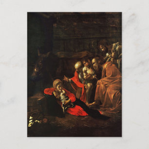 Anbetung der Hirten von Caravaggio Postkarte