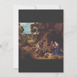 Anbetung der Hirten von Honthorst Feiertagskarte