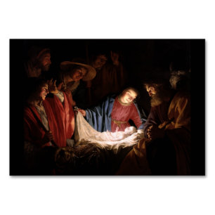 Anbetung der Hirten von Honthorst Tischnummer