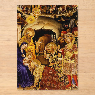 Anbetung der Könige von Gentile da Fabriano Acryleinladungen