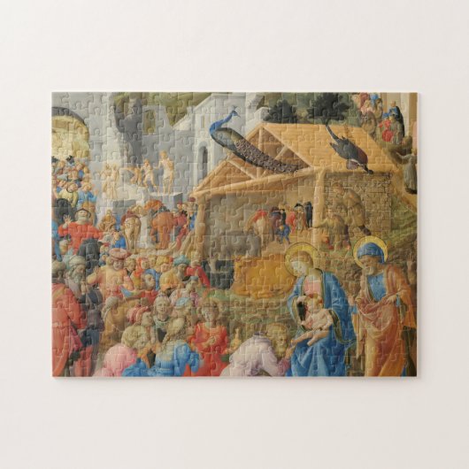Anbetung der Magier Fra Angelico Fra Filippo Lippi Puzzle (Horizontal)