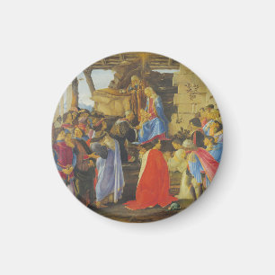 Anbetung der Magier von Sandro Botticelli 1475 Magnet