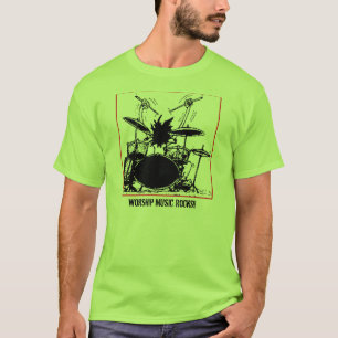 Anbetungs-Musik-Felsen T-Shirt