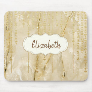 Anbetungswürdige Gold Diamanten, Marmor - Personal Mousepad