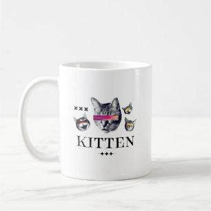 Anbetungswürdige Kätzchen-Vibes   Süßes Katzenlieb Kaffeetasse