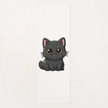 Anbetungswürdige Kawaii schwarze Katze