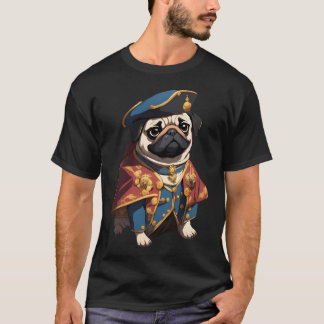 Anbetungswürdige Pug-Kleriker-Heiler-Illustration  T-Shirt