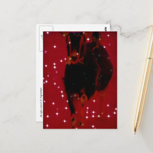 Anbetungswürdige Weihnachtsziege  Postkarte