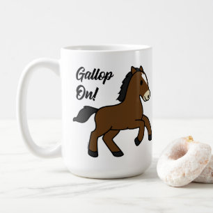 Anbetungswürdiger Galopp! Glückliches Fohlen Kawai Kaffeetasse