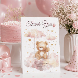 Anbetungswürdiger Teddybär – Dankeskarten für Baby Dankeskarte