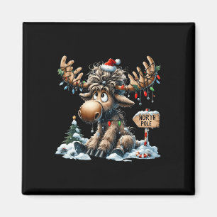 Anbetungswürdiger Weihnachtselch Fröhlicher Christ Magnet