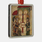 Anbietenmanuskript Benedict Abt-Johns Ornament Aus Metall (Rechts)